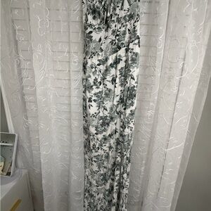 Hollister Gray Floral Maxi Dress